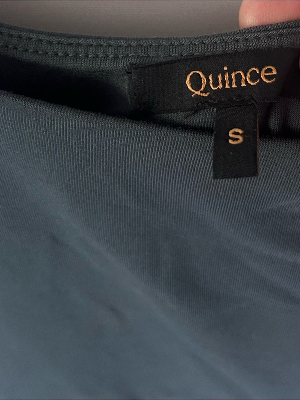 Quince Dark Olive Tencel Jersey Side Tie Dress Sleeveless Midi Wrap sz S - Picture 4 of 6